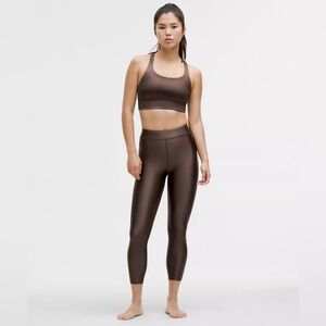 NWT Lululemon Satin Shine HR Tight 25” (espresso)
